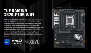 ASUS TUF GAMING X870-PLUS WIFI Board Seemingly Kills Owner's Ryzen 7 9850X3D & 9800X3D CPUs