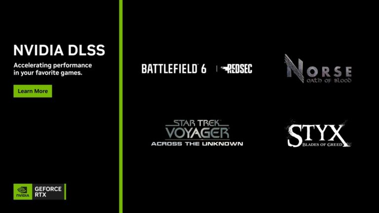 (PR) NVIDIA DLSS 4 Now Available in Styx: Blades of Greed, Star Trek: Voyager - Across the Unknown, and NORSE: Oath of Blood