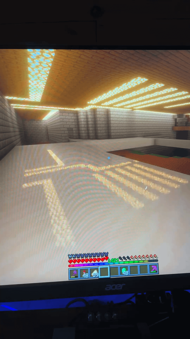 Why do the reflections disappear when I look down? Using BSL 10.1