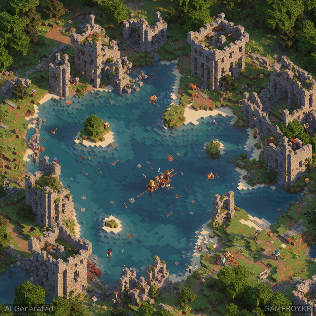 Sam's Minecraft Server - a 100% Vanilla anarchy server w/ a map from 2011 and an ocean spawn.