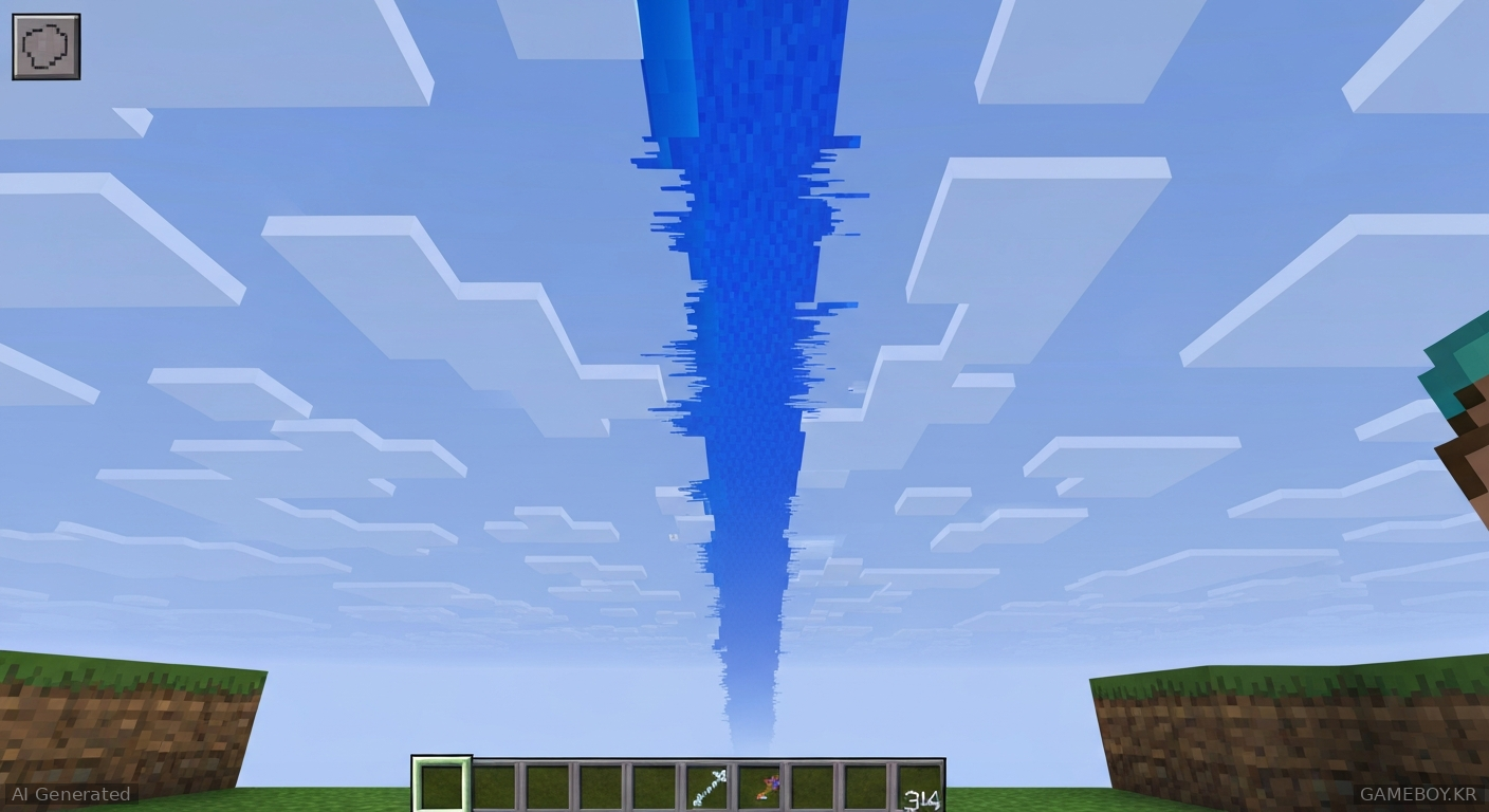 Issue with a strip of sky