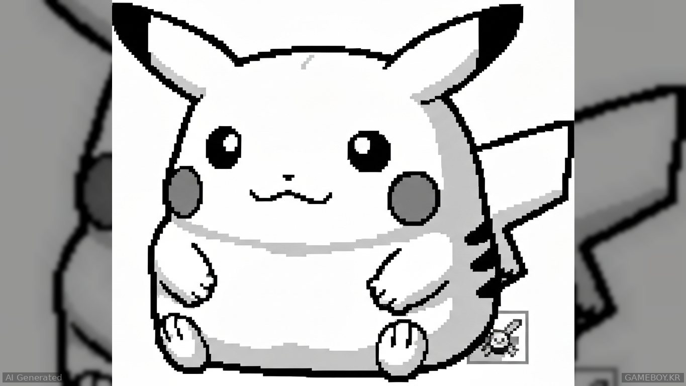 30년 전 모습 그대로, 흑백 도트 '뚱카츄' 인형 등장