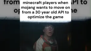 "mojang pls optimize the game" mfers when mojang actually optimizes the game