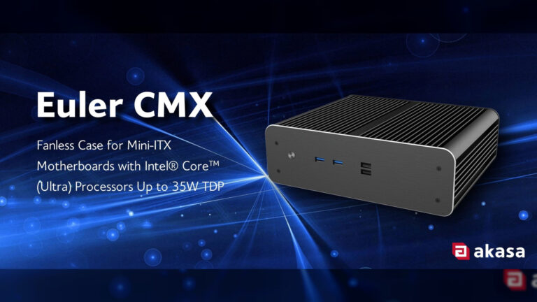 (PR) Akasa Launches Euler CMX Compact Fanless Case for Mini-ITX Motherboards