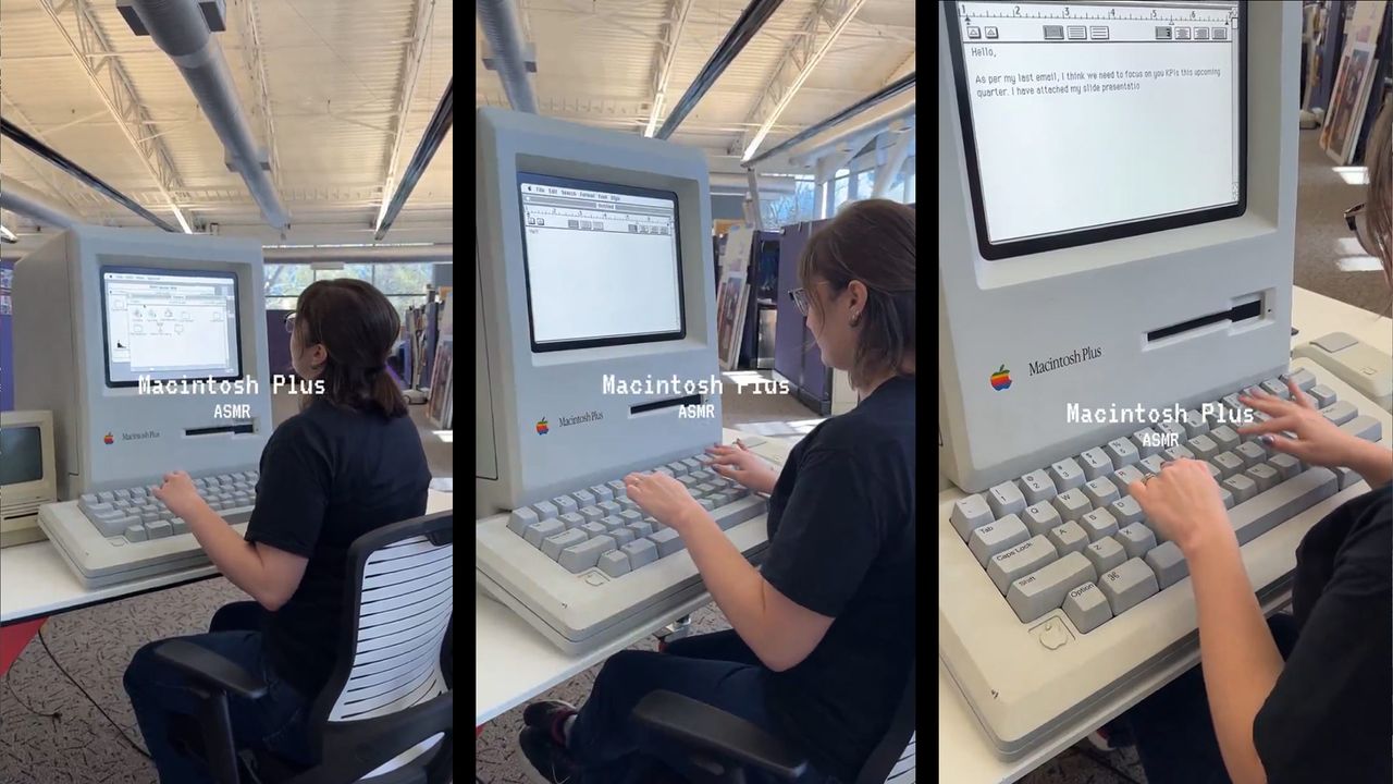 Computer History Museum unveils comically large-scale rendition of the 1986 Apple Macintosh Plus  — 'Big Mac' celebrates 50th Apple anniversary towering all-in-one's keyboard looks disproportionately huge today