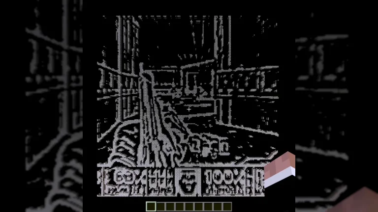 Doom in Minecraft with arrows