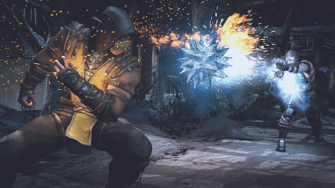 Mortal Kombat's Sub-Zero and Kitana team up after figure skating duo's Winter Olympics silver medal win to pull off a competition illegal move – but don't worry, there's no finisher