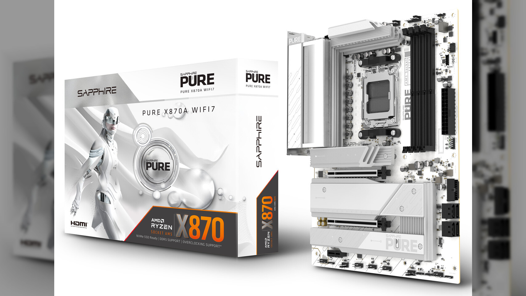 (PR) Sapphire PURE X870A WIFI 7 Motherboard Available Now