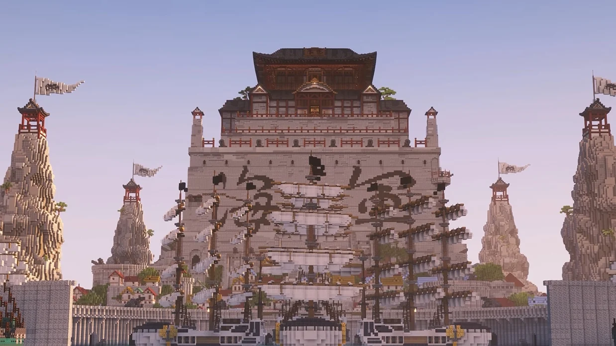 YouTuber Spends 77 Days Building One Piece’s Marineford In Minecraft On Hardcore And It Looks Awesome