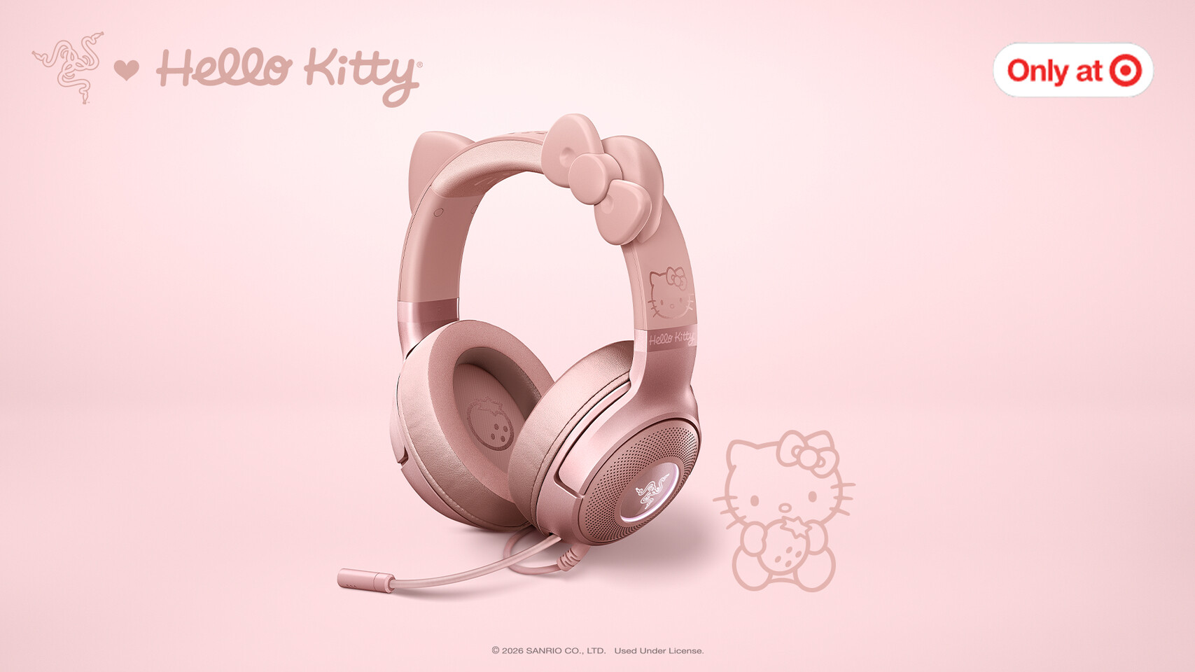 (PR) Razer Launches Kraken Kitty V2 - Hello Kitty Rose Gold Edition Headset
