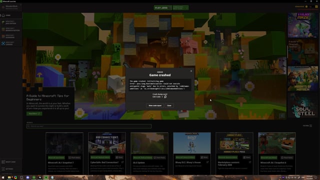 [Launcher] Game crashing with exit code 1 when launching cobbleverse modpack + essential mod fabric 1.21.1