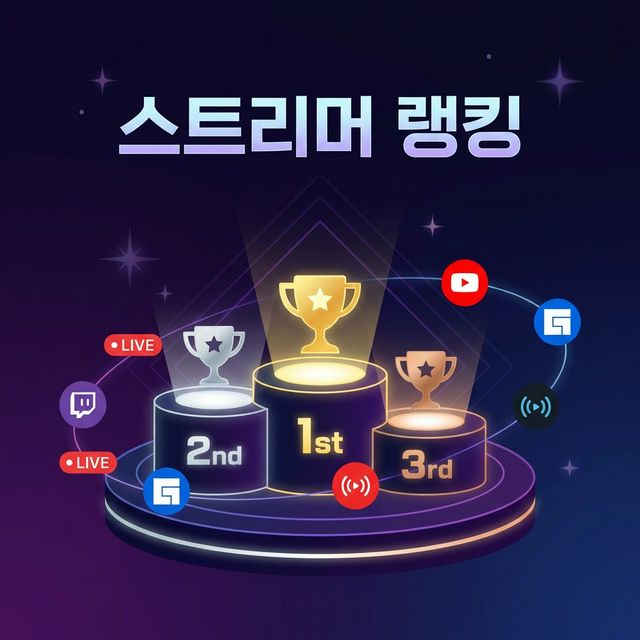 스트리머 랭킹 시스템 공지 대표 이미지