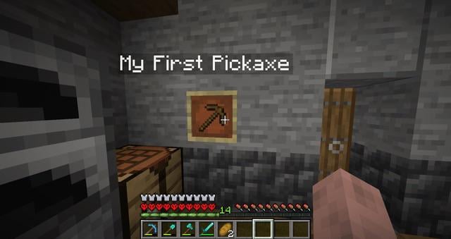 Anybody else keep their first pickaxe in every world?