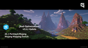 [BadOptimizations] v2.4.1 업데이트 — 26.1 포팅 및 Mojang 매핑 전환