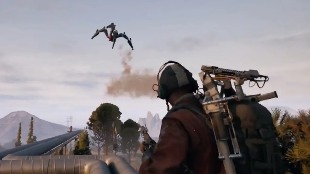 A Leaper leaping in the air. Screenshot via Embark