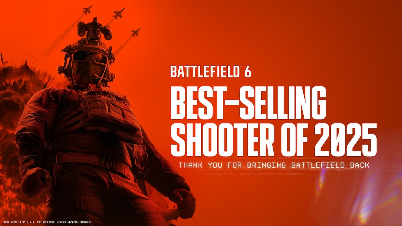 배틀필드 6 Best-Selling Shooter of 2025 프로모션 이미지
