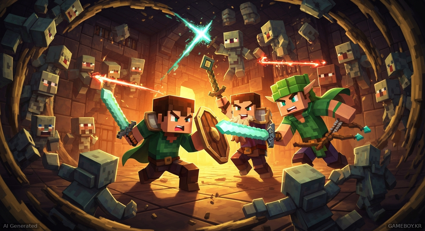 Minecraft Dungeons 2 / Project Spicewood HQ Key Art