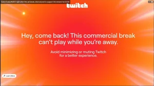 Twitch will now pause ads when switching tabs