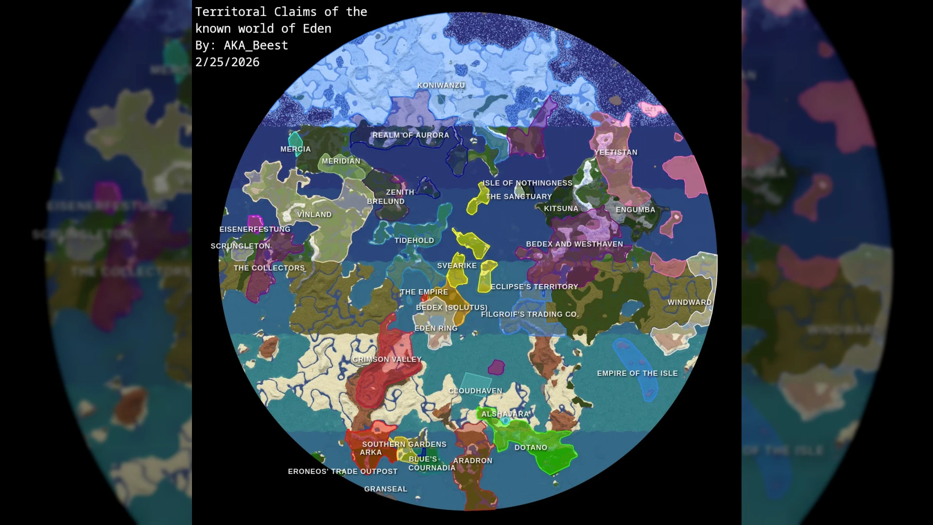 Update: For 90 days we have tracked 2,500+ unique players in a Minecraft world with no rules or admins. Here is how the political map shifted.