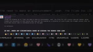 Mod Announcement about the LCE source leak