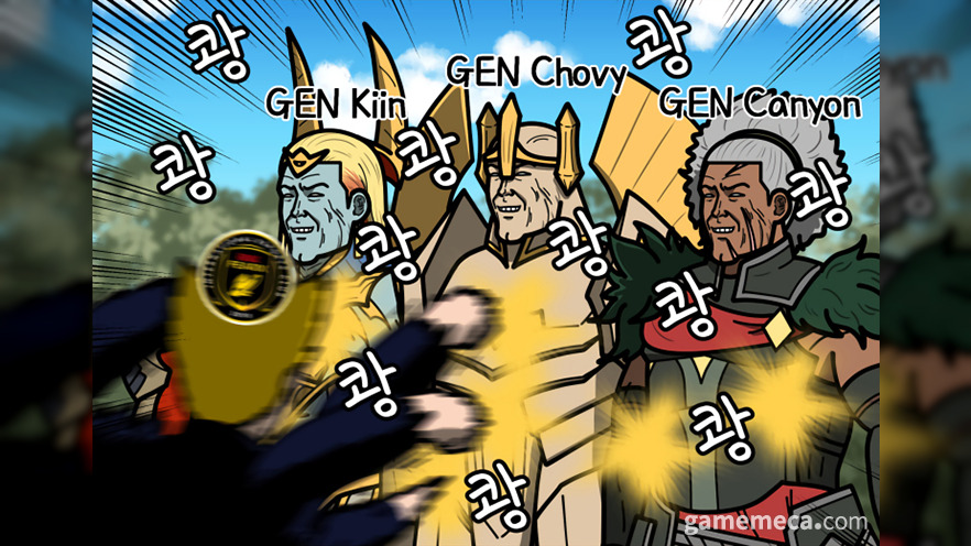 [롤짤] 꿈쩍도 안 하는 상체, LCK 컵 전승 우승 '젠지'