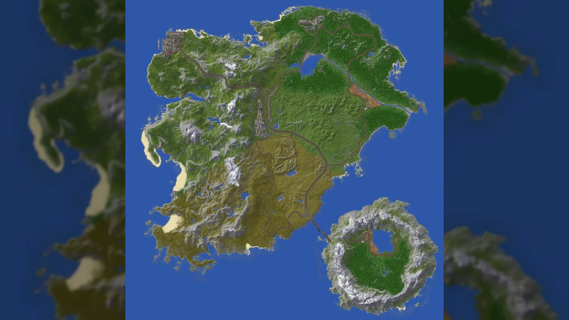 We spent months building a Modded Post-Apocalyptic world where every single building is fully furnished. 2 Mega-cities, 2 towns, and 2 villages across a 7000x7000 map