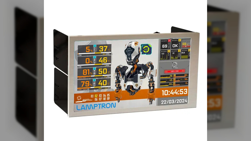 Lamptron Unveils Silver Versions of HC060 and HM049 PC Hardware Monitors