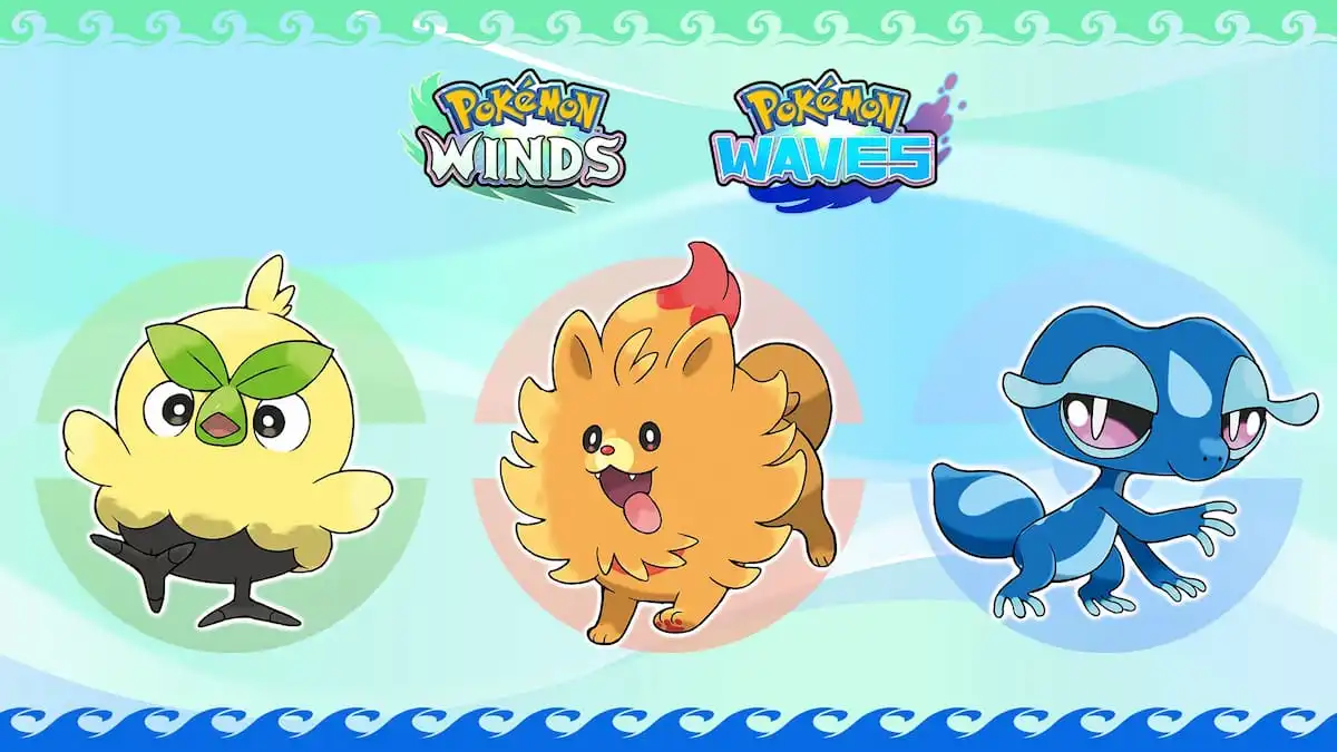 Pokémon fans think Winds and Waves’ adorable widdle starters might evolve into mythological calamities