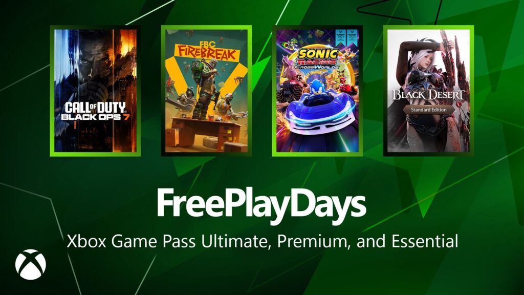 Free Play Days – Call of Duty Black Ops 7, Sonic Racing: CrossWorlds, FBC: Firebreak and Black Desert