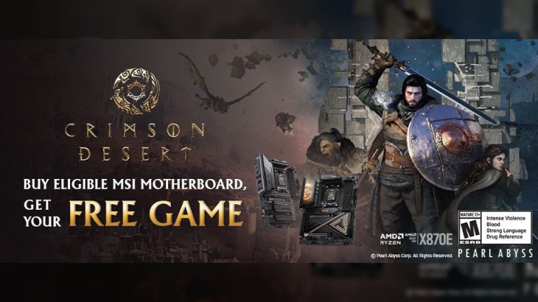 (PR) MSI Bundles Crimson Desert Game Key with Select Motherboards