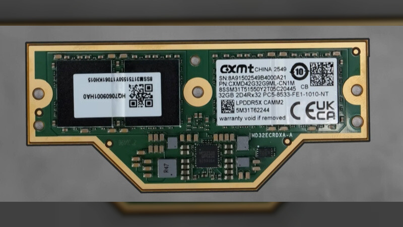 CXMT LPCAMM2 Memory Appears in Lenovo ThinkBook Laptop