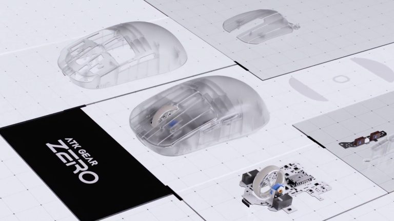 ATK Teases Translucent Zero Wireless Mouse with 8 kHz Polling, Frosted PC Shell
