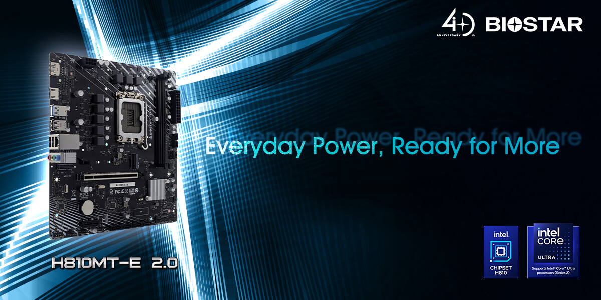 (PR) Biostar Introduces H810MT-E 2.0 Motherboard