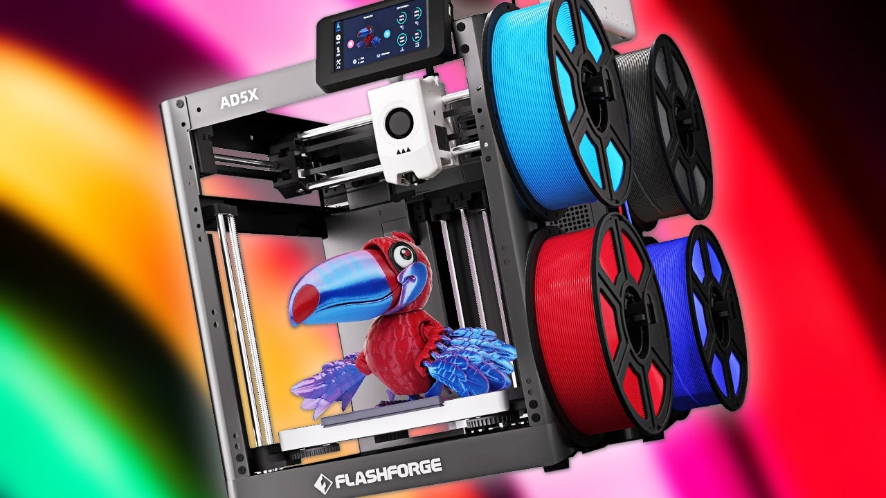 The FlashForge AD5X Is One of the Best CoreXY Multi-Color 3D Printers Priced Under $300