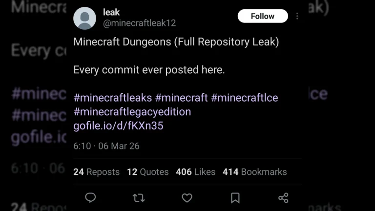 MINECRAFT DUNGEONS SOURCE CODE GOT LEAKED, I REPEAT, MINECRAFT DUNGEONS SOURCE CODE GOT LEAKED