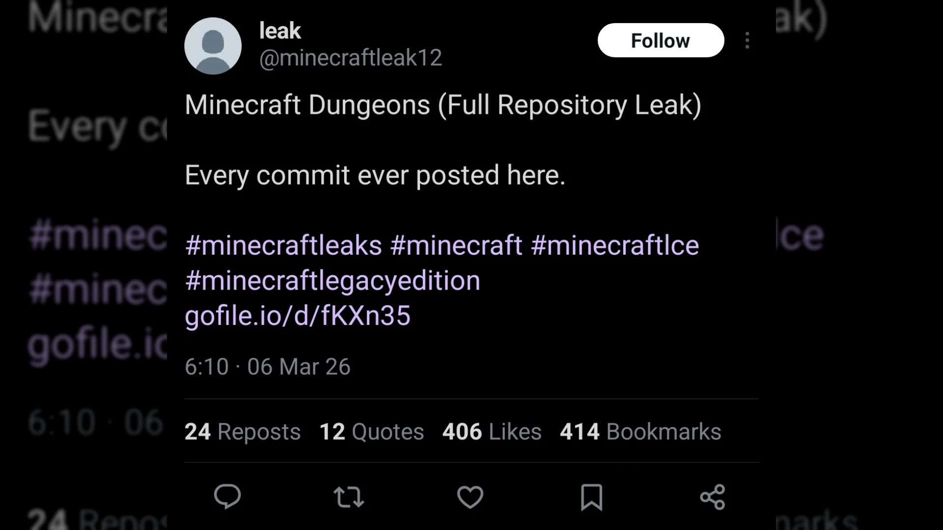 MINECRAFT DUNGEONS SOURCE CODE GOT LEAKED, I REPEAT, MINECRAFT DUNGEONS SOURCE CODE GOT LEAKED