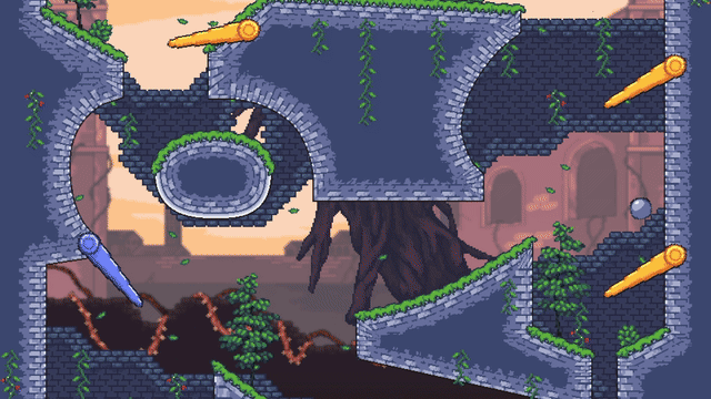 I turned pinball into a brutal vertical climbing game with only two buttons. The Fallosophy demo is now live!