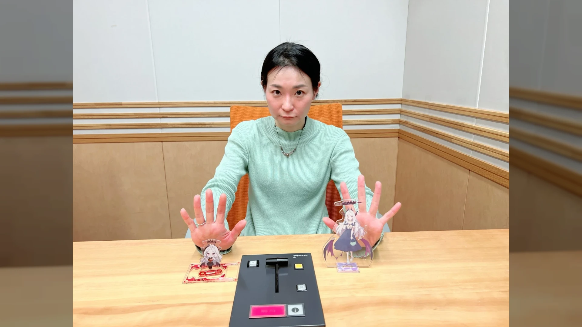 Miura Chiyuki (Nonomi), Ishitobi Erika (Haruka) and Ryou Hirohashi (Hina) at the Blue Archive Radio show "Sorry for making noise at night!" #23