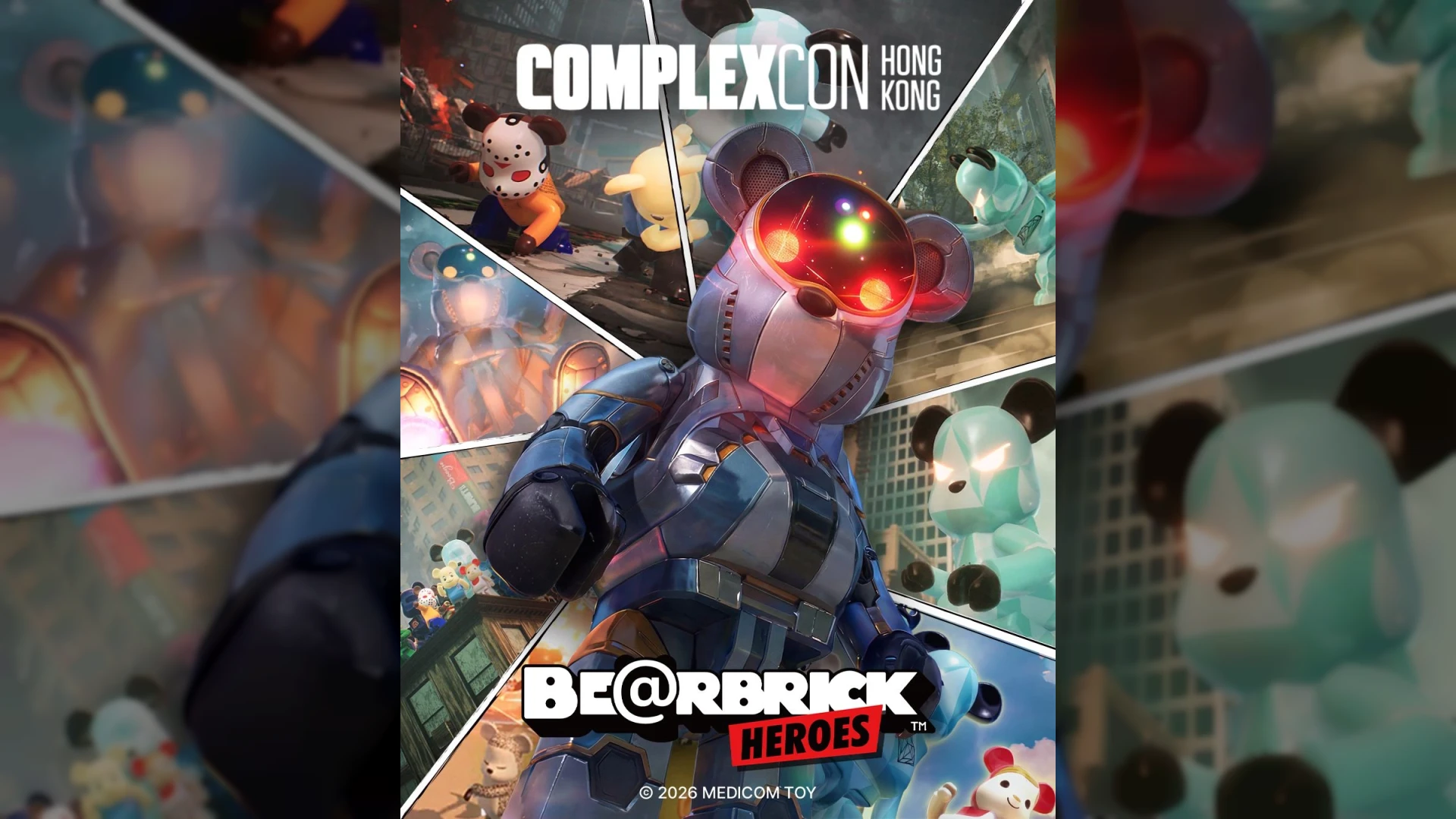 ㈜무브인터렉티브 ‘베어브릭 히어로즈(BE@RBRICK HEROES)’, 21일(토) ‘홍콩 컴플렉스콘’ 참가