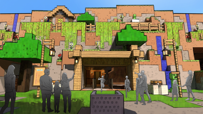 Minecraft World Concept Art Reveals New Theme Park Coming in 2027