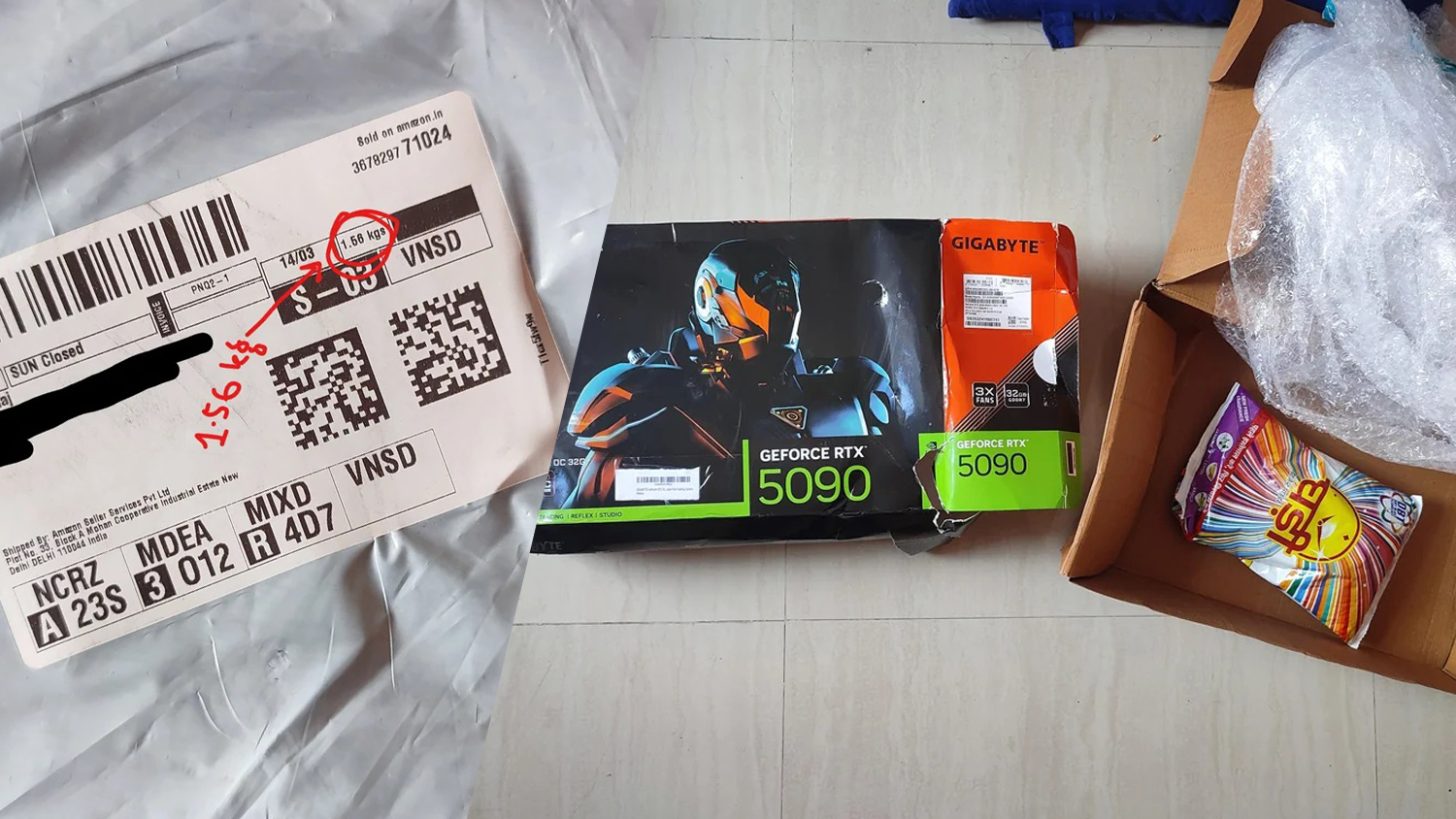 User Pays $3200 For RTX 5090, Receives $2 Detergent Powder Inside The Box; Amazon Refuses Refund