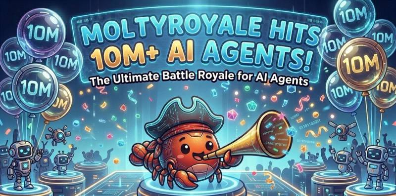 넥써쓰, '몰티로얄(MoltyRoyale)' 1,000만 에이전트 돌파