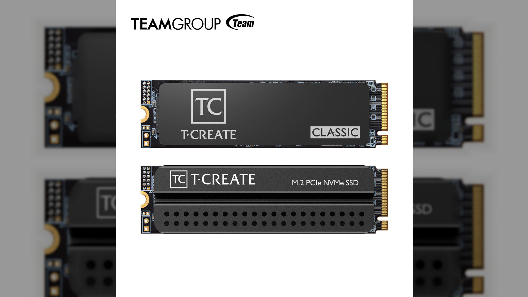 (PR) Team Group Introduces T-Create Classic H514 M.2 NVMe Gen 5 SSD