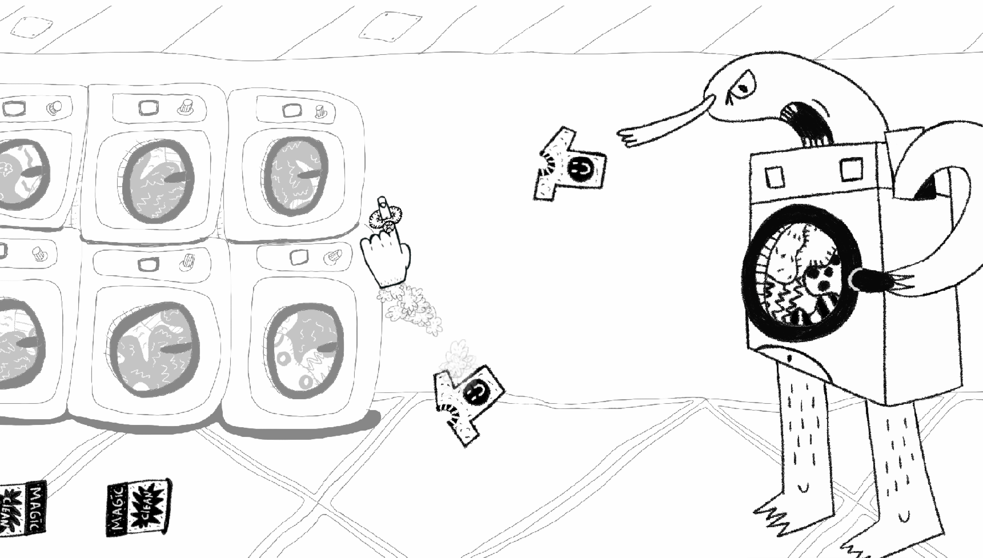 A screenshot from the game Poke A Nose.