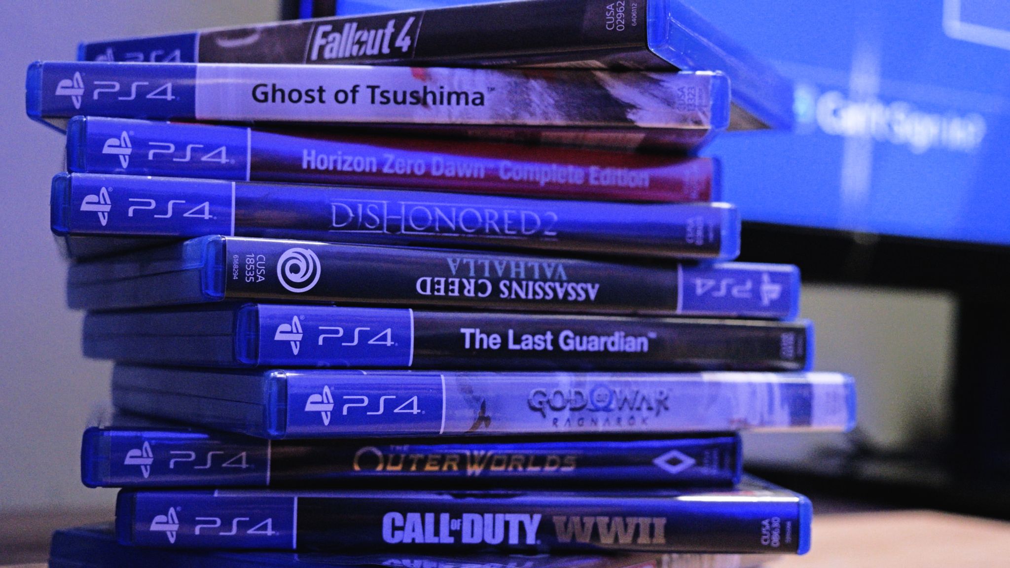 Image:
        A selection of physical PlayStation games