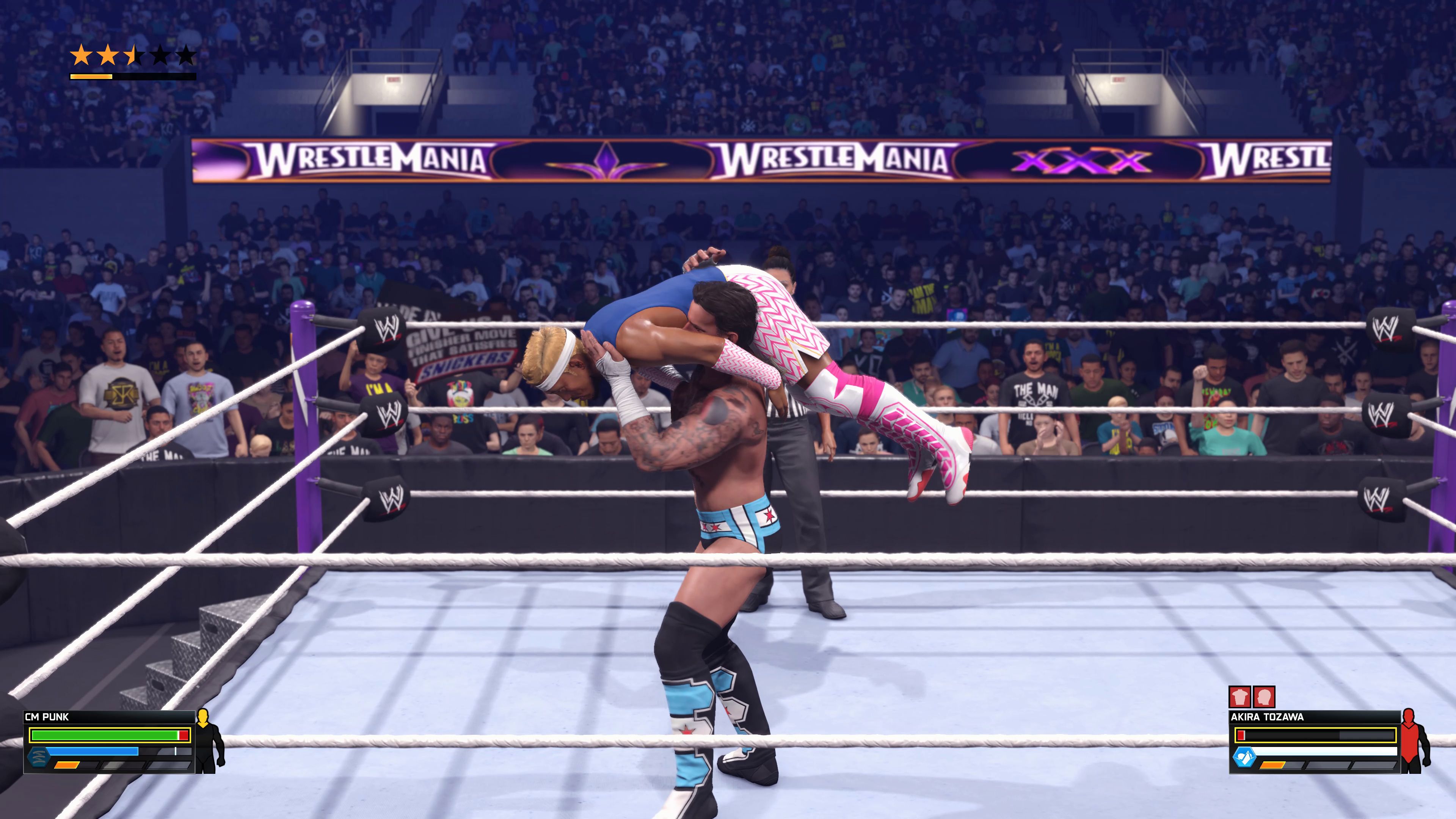 WWE 2K26 상대방 들어 옮기기(Carry) 기술