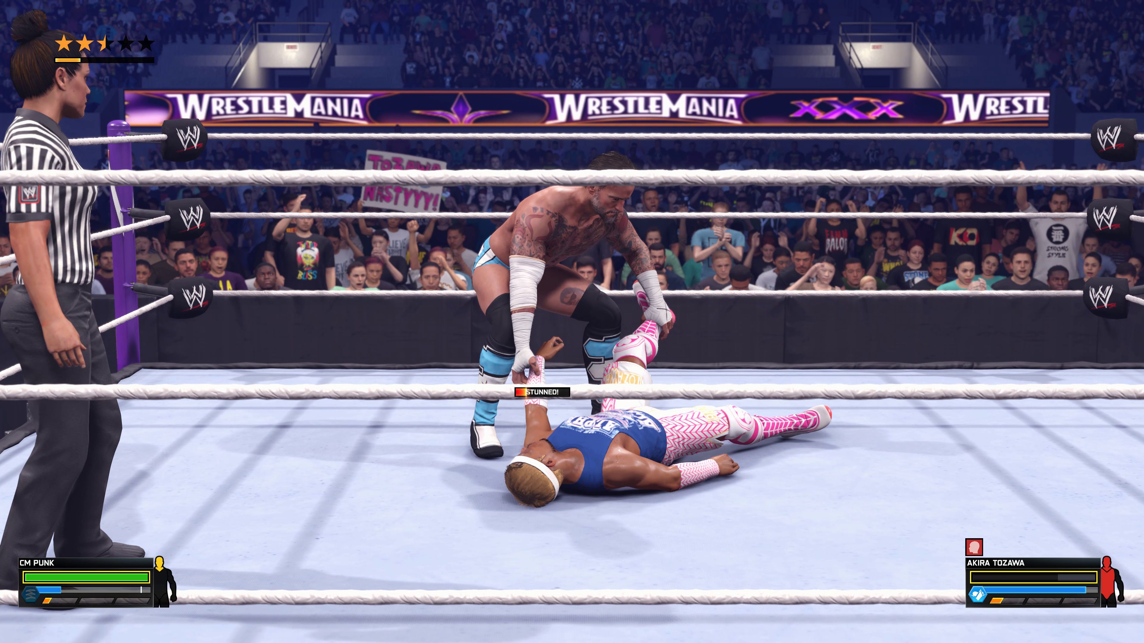 WWE 2K26 상대방 끌기(Drag) 기술