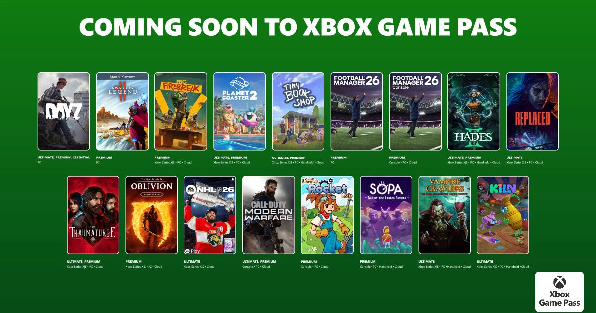 Xbox 게임패스, 4월 1차 추가 타이틀 소개