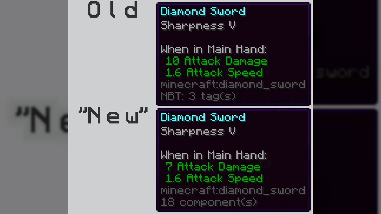 Why does mojang removed the "exact damage" number on enchanted swords?