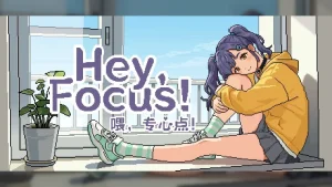 LunarCoven, 바탕화면 미소녀와 갸루게 요소 결합 뽀모도로 앱 ‘야, 집중해! Hey, Focus!’ Steam 스토어 공개 중